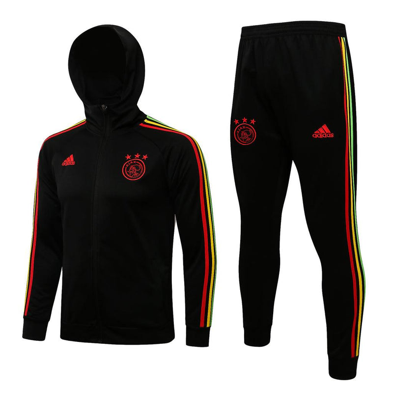 Conjunto Inverno Ajax Preta Adidas - Com Capuz